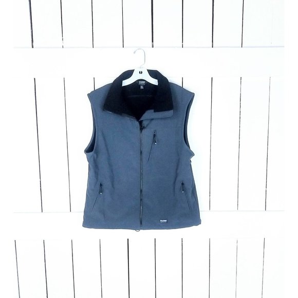 Blackhawk Warrior Wear blue grey soft shell fleece lined vest - Picture 1 of 4